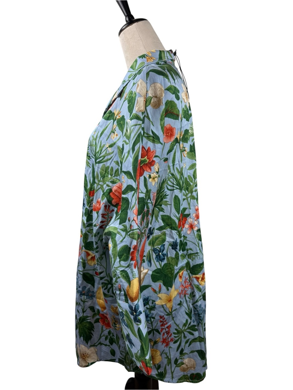 NWT Tuckernuck willow pop over Green and White botanical Print Tunic size XL - Picture 5 of 15